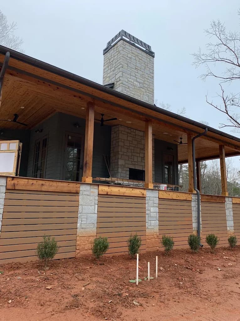 Custom stone or brick fireplace in North Atlanta, GA by Escobar Masonry & Hardscapes